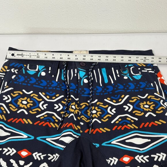 Decibel Cargo Jogger Shorts Pants Mens 38 Multicolor Geometric Navajo Print NWT - Picture 13 of 15
